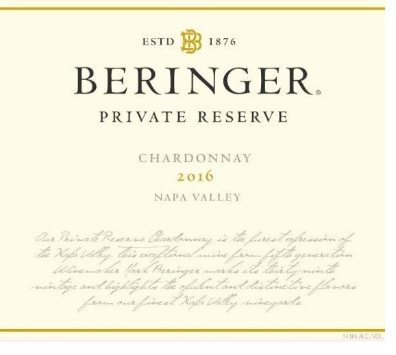Beringer Chardonnay Private Reserve 2018