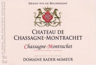 2019 Domaine Bader-Mimeur Chateau de Chassagne-Montrachet Blanc - Hill ...