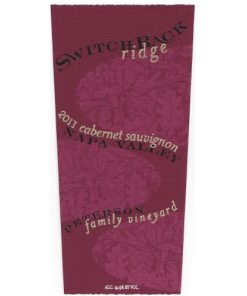 Switchback Ridge Cabernet Sauvignon Peterson Family Vineyard