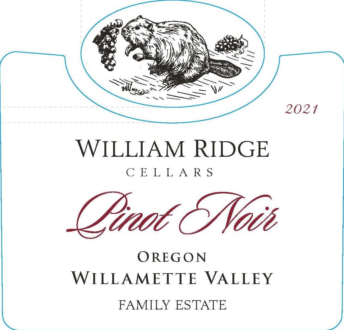 2021 William Ridge Cellars Pinot noir Willamette Valley 750ML Hill