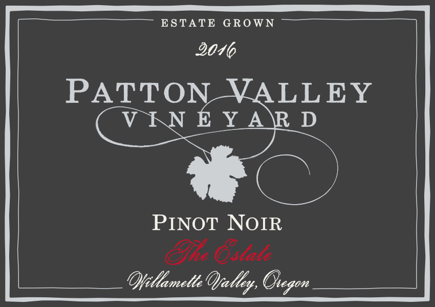 2017 Patton Valley The Estate Pinot Noir Estate Grown Willamette Valley